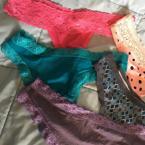 Morvia Thong Panties 5 pair NEW Small - Picture 2 of 7